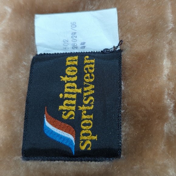 Shipton Fur Lined Jacket Vintage 70s Size Large in Tan - Picture 3 of 9